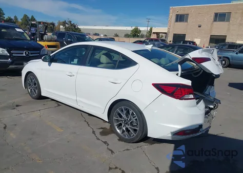 2020 Hyundai Elantra Limited from USA, damaged, VIN 5NPD84LF1LH620459